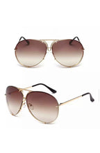 Load image into Gallery viewer, Brown Oversized Porsha Sunglasses