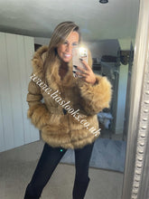 Load image into Gallery viewer, Caramel Romani Coat (Faux Fur)