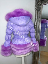 Load image into Gallery viewer, Lilac Romani Coat (Faux Fur)