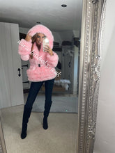 Load image into Gallery viewer, Candy Floss Pink Romani Coat (Faux Fur)