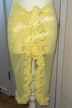 Load image into Gallery viewer, Frilly Ruffle Lemon Sarong