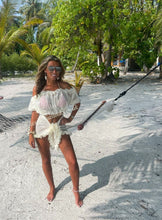 Load image into Gallery viewer, Frilly Ruffle Cream Two Piece Set