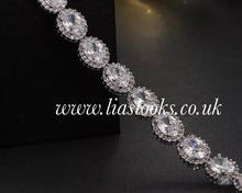 Load image into Gallery viewer, Bling Tennis Chain Bracelet (Silver)