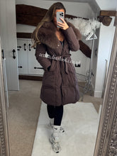 Load image into Gallery viewer, Long Fur Parka Coat
