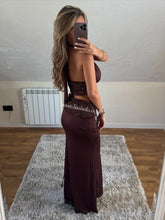 Load image into Gallery viewer, Chocolate Sequin Skirt Set

