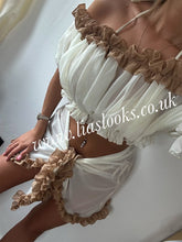Load image into Gallery viewer, Frilly Ruffle Cream/Honey Combo Sarong
