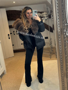 Fur Collar Puffer Coat