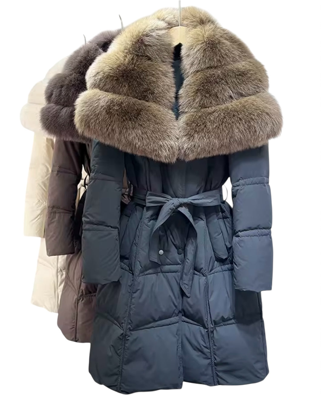 Long Fur Parka Coat
