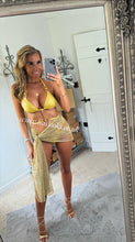 Load image into Gallery viewer, Gold Rhinestone Jewelled Bikini
