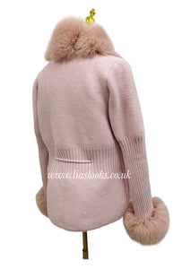 Soft Faux Fur Cardigan (Pink) PREMIUM COLLECTION