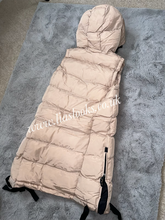 Load image into Gallery viewer, Puffer Hooded Gilet Coat (Beige)

