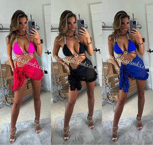 Black Diamanté Bikini