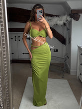 Load image into Gallery viewer, Olive Rope Maxi Skirt Set
