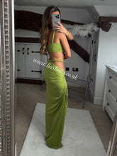 Load image into Gallery viewer, Olive Rope Maxi Skirt Set
