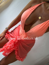 Load image into Gallery viewer, Coral Tie Up Swimsuit (CLEARANCE)
