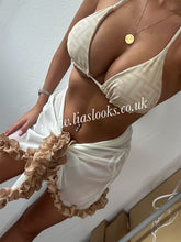 Load image into Gallery viewer, Frilly Ruffle Cream/Honey Combo Sarong
