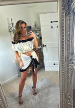 Load image into Gallery viewer, Cream/Black Two Piece Set
