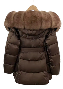 Luxe Fur Midi Puffer Coat