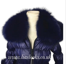 Load image into Gallery viewer, CHILDREN’S - Midnight Blue Romani Coat (Faux Fur)
