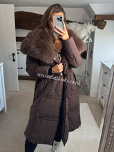 Load image into Gallery viewer, Long Fur Parka Coat
