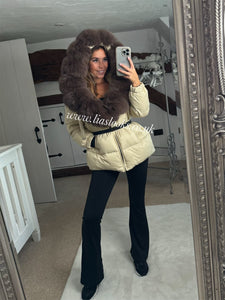 Fur Collar Puffer Coat