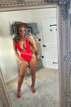 Load image into Gallery viewer, Red Tie Up Swimsuit (CLEARANCE)
