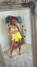 Load image into Gallery viewer, Lemon Frilly Ruffle High Waist Bikini
