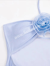 Load image into Gallery viewer, Baby Blue Rose Swimsuit (CLEARANCE)
