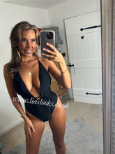Load image into Gallery viewer, Black Tie Up Swimsuit (CLEARANCE)
