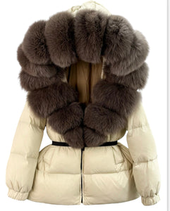 Fur Collar Puffer Coat