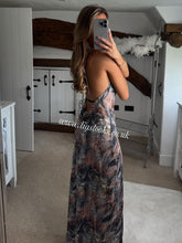Load image into Gallery viewer, Maxi Plunge Chain Detail Dress
