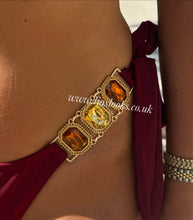 Load image into Gallery viewer, Burgundy Jewelled Bikini
