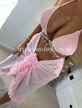 Load image into Gallery viewer, Frilly Ruffle Baby Pink Sarong
