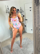 Load image into Gallery viewer, Pink Flower Swimsuit
