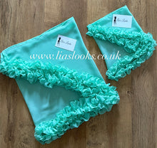 Load image into Gallery viewer, Frilly Ruffle Mint Sarong
