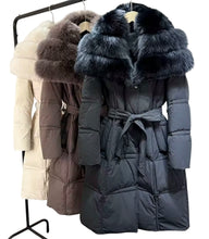 Load image into Gallery viewer, Long Fur Parka Coat
