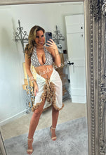 Load image into Gallery viewer, Frilly Ruffle Cream/Honey Combo Sarong
