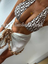 Load image into Gallery viewer, Frilly Ruffle Cream/Honey Combo Sarong
