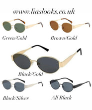 Load image into Gallery viewer, All Black Oval Sunglasses (CLEARANCE)
