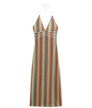 Load image into Gallery viewer, Zig Zag Crochet Dress
