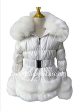 Load image into Gallery viewer, CHILDREN’S - Ice white Romani Coat (Faux Fur)
