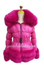 Load image into Gallery viewer, CHILDREN’S - Hot Pink Romani Coat (Faux Fur)
