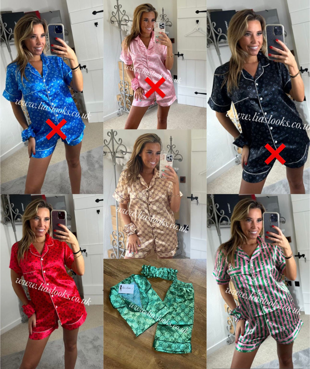 Satin Pj’s and Headband (CLEARANCE)