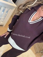 Load image into Gallery viewer, Chocolate/Cream Knit Set
