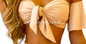 Beige Summer Skirt Set