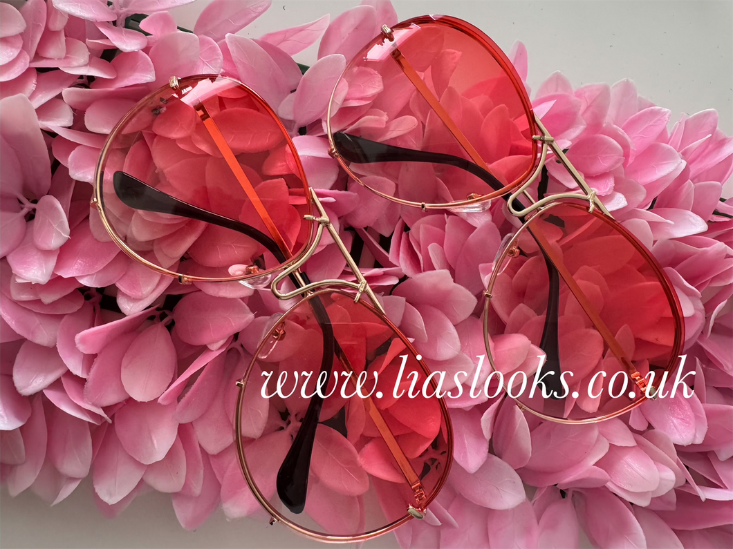 Rose Gradient Oversized Porsha Sunglasses