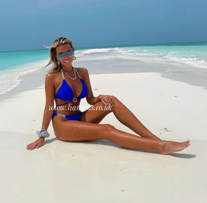 Royal Blue Diamanté Bikini