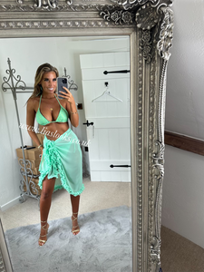 Frilly Ruffle Mint Sarong