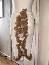 Load image into Gallery viewer, Frilly Ruffle Cream/Honey Combo Sarong
