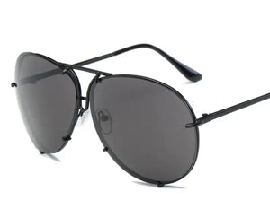 All Black Oversized Porsha Sunglasses